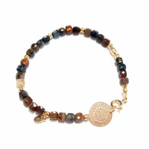 Srebrna bransoletka z pietersytem