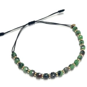 Srebrna bransoletka z zoisytem