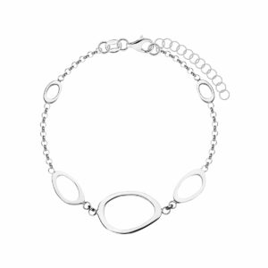 Srebrna bransoletka z motywem kół