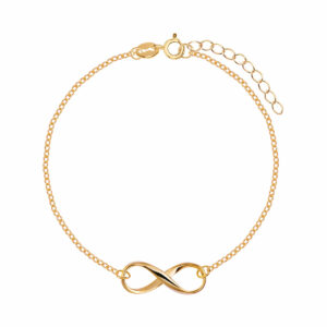 Pozłacana bransoletka z nieskończonością