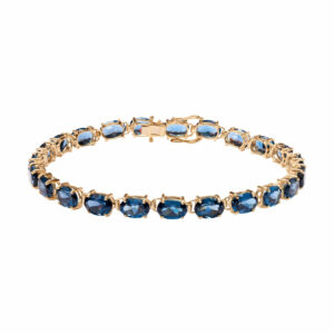 Złota bransoletka z topazami