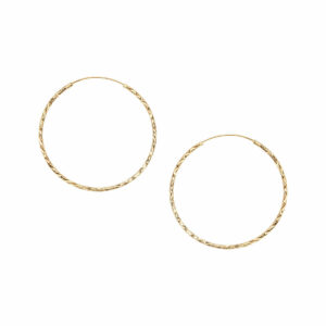 Pozłacane kolczyki w kształcie koła