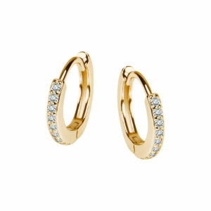 Pozłacane kolczyki z cyrkoniami