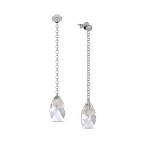 Srebrne kolczyki z kryształami