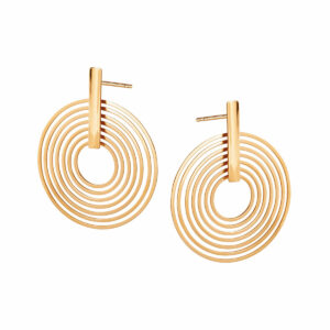 Pozłacane kolczyki z kołami