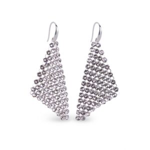 Srebrne kolczyki z kryształami