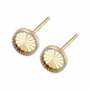 Złote okrągłe kolczyki