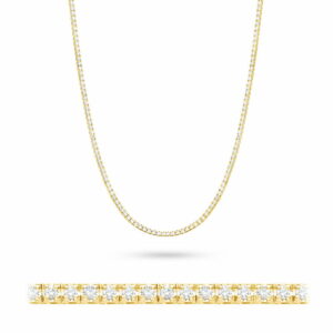 Złoty naszyjnik z brylantami