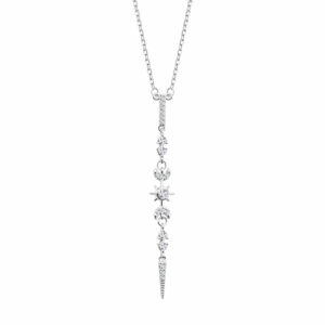 Srebrny naszyjnik z cyrkoniami