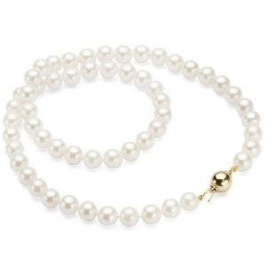 Złoty naszyjnik z pereł