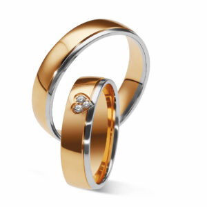 Obrączki ślubne z motywem serca