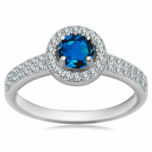 Srebrny pierścionek z cyrkoniami