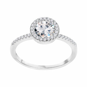 Srebrny pierścionek z cyrkoniami