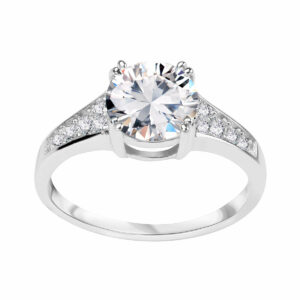 Srebrny pierścionek z cyrkoniami