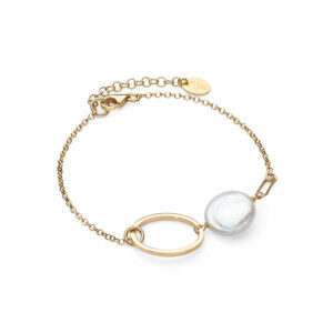 Srebrna bransoletka z perłą