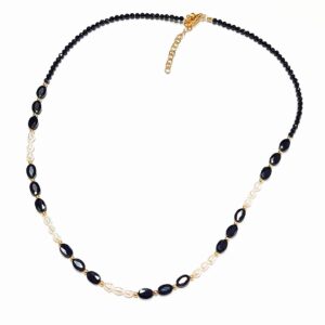 Pozłacany naszyjnik z turmalinami