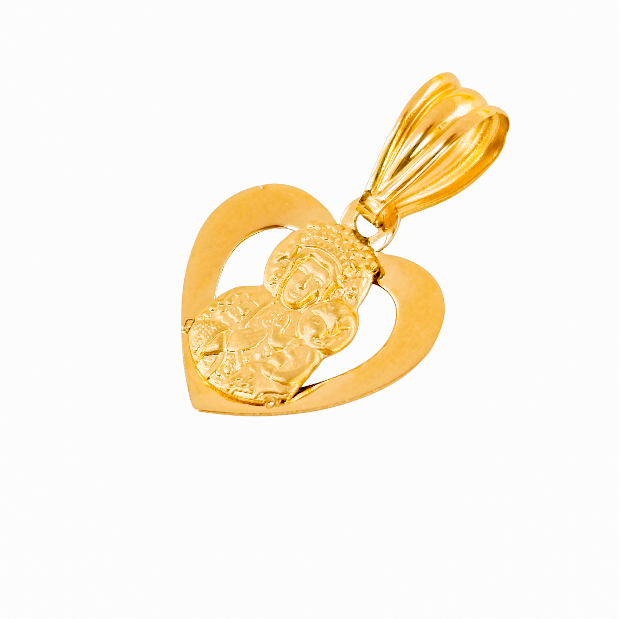 Złoty medalik z Matką Boską Częstochowską