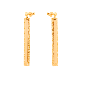 Złote kolczyki blaszki