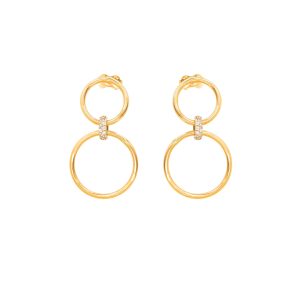 Złote kolczyki kółka