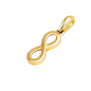 Złota zawieszka nieskończoność