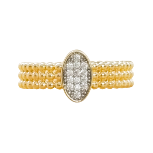 Złoty pierścionek z cyrkoniami