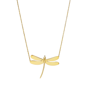 Złoty naszyjnik ważka