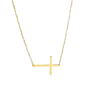 Złoty naszyjnik z krzyżykiem