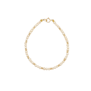 Złota bransoleta z pereł