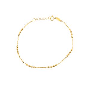 Złota bransoletka z kuleczkami