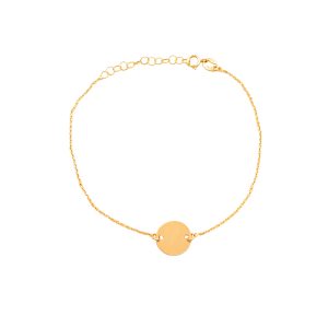 Złota bransoletka z kółkiem