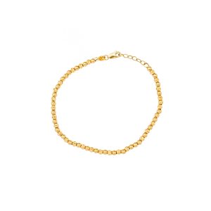 Złota bransoletka z kuleczkami