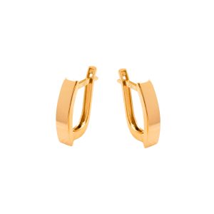 Złote kolczyki gładkie