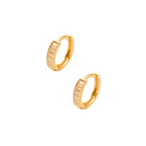 Złote kolczyki z cyrkoniami