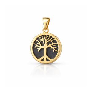 Złota zawieszka drzewko szczęścia