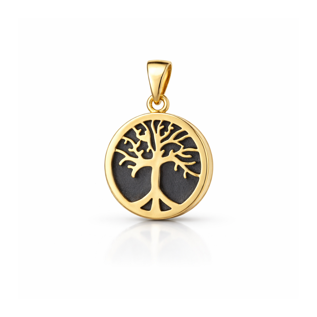 Złota zawieszka drzewko szczęścia