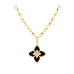 Złoty naszyjnik kwiatek