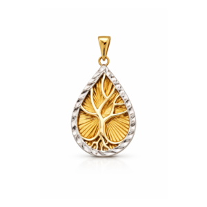 Złota zawieszka drzewko szczęścia