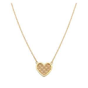 Złoty naszyjnik serce