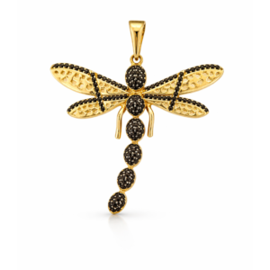 Złota zawieszka ważka