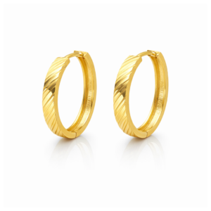 Złote kolczyki koła